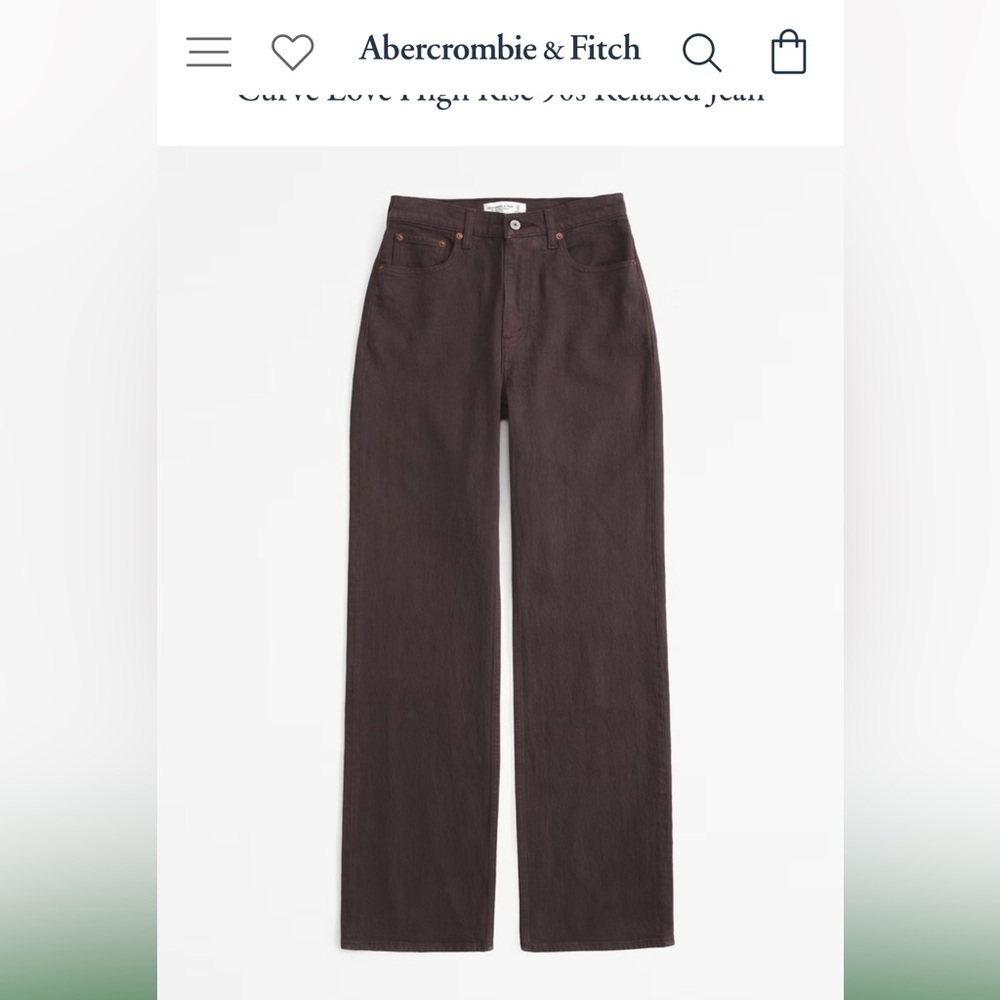 Abercrombie Curve Love High Rise 90s Relaxed Jean